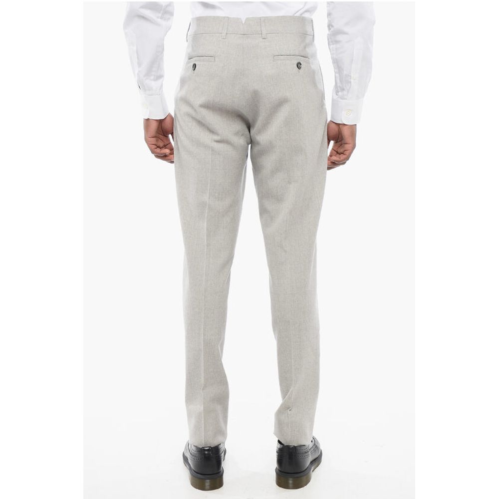 Ami Alexandre Mattiussi 4-Pocketed Virgin Wool Pants with Hidden Closure
