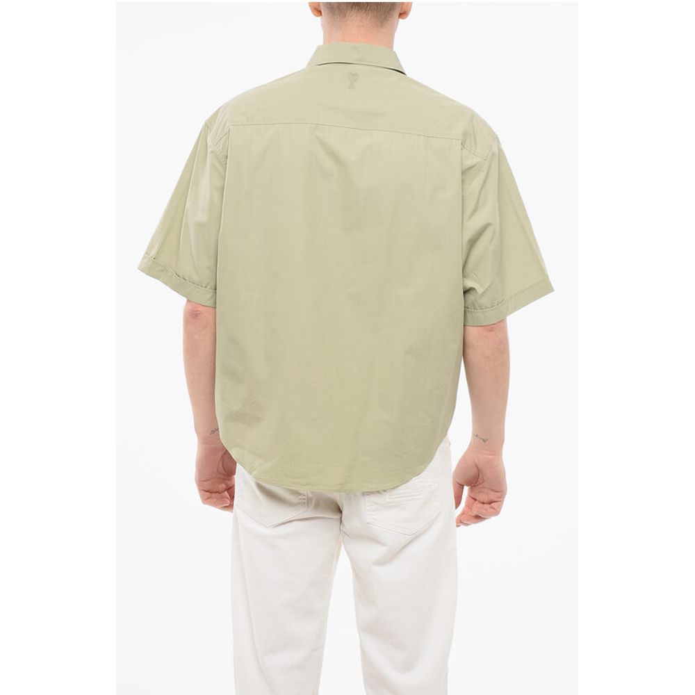 Ami Alexandre Mattiussi Short-sleeved Popeline Shirt with Breast-pocket