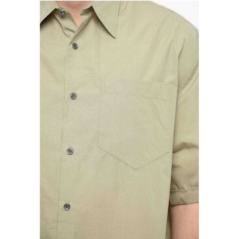 Ami Alexandre Mattiussi Short-sleeved Popeline Shirt with Breast-pocket