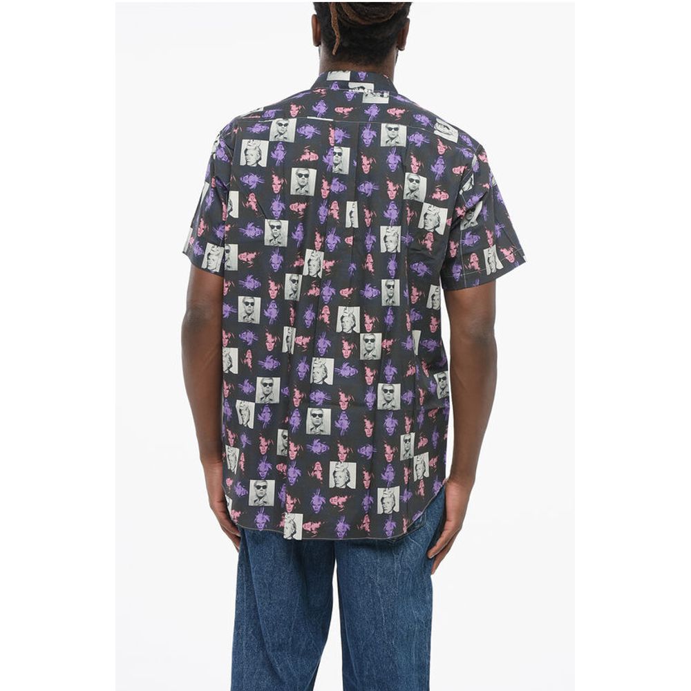 Comme Des Garçons Printed Cotton Shirt with Standard Collar