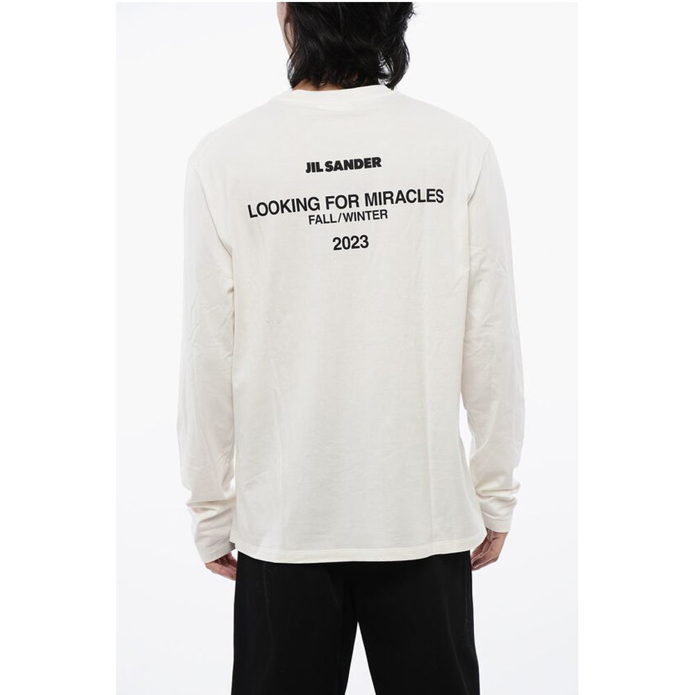 Jil Sander Long Sleeved LOOKING FOR MIRACLES T-Shirt