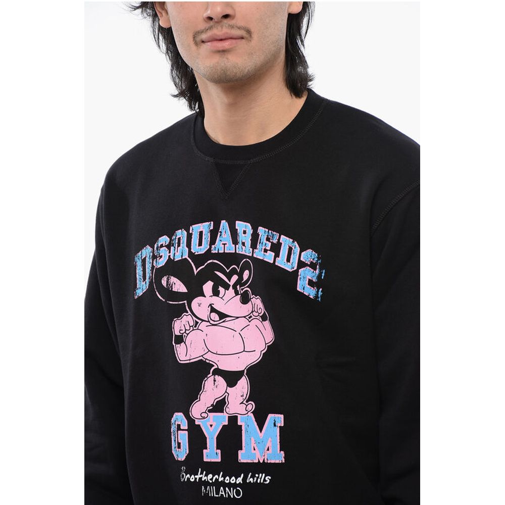 Dsquared² Crew Neck Cool Fit D2 GYM Brushed Cotton Sweatshirt