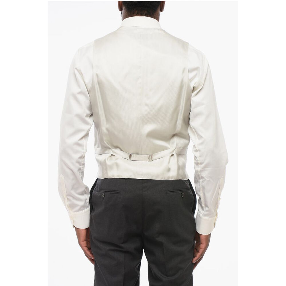 Nino Danieli Flush Pocketed Virgin Wool Vest