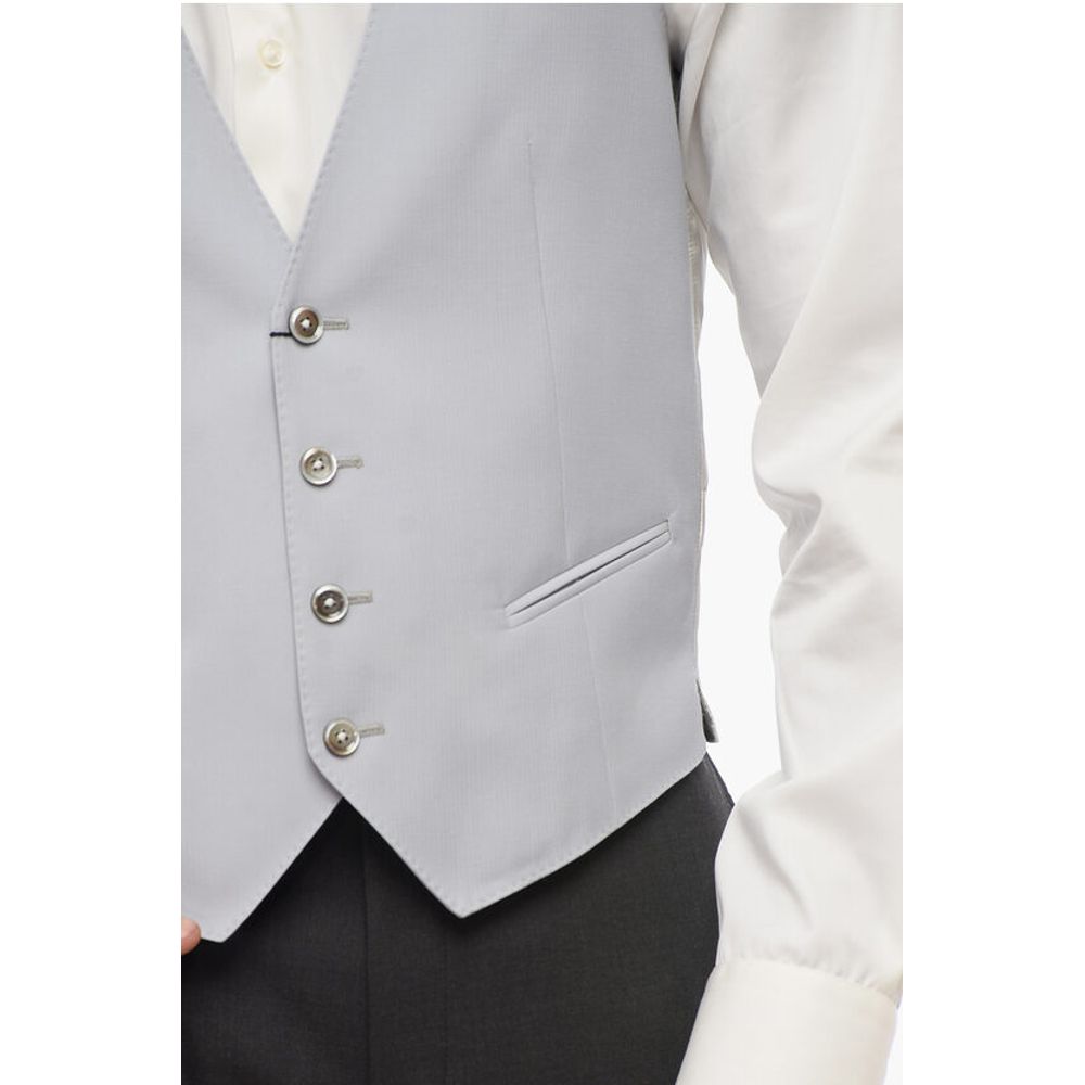 Nino Danieli Flush Pocketed Virgin Wool Vest