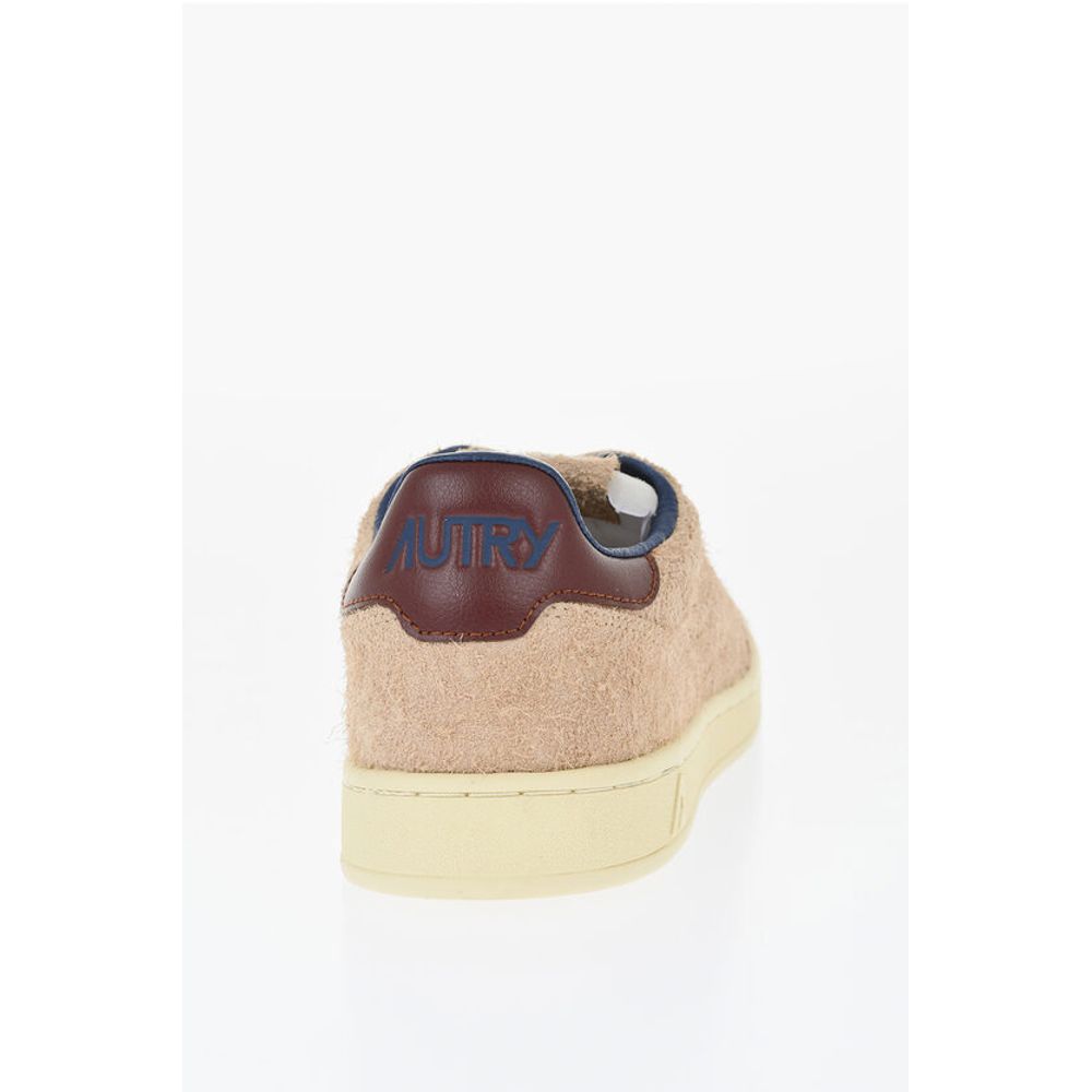 Autry Suede Low-Top Sneakers with Contrast Sole