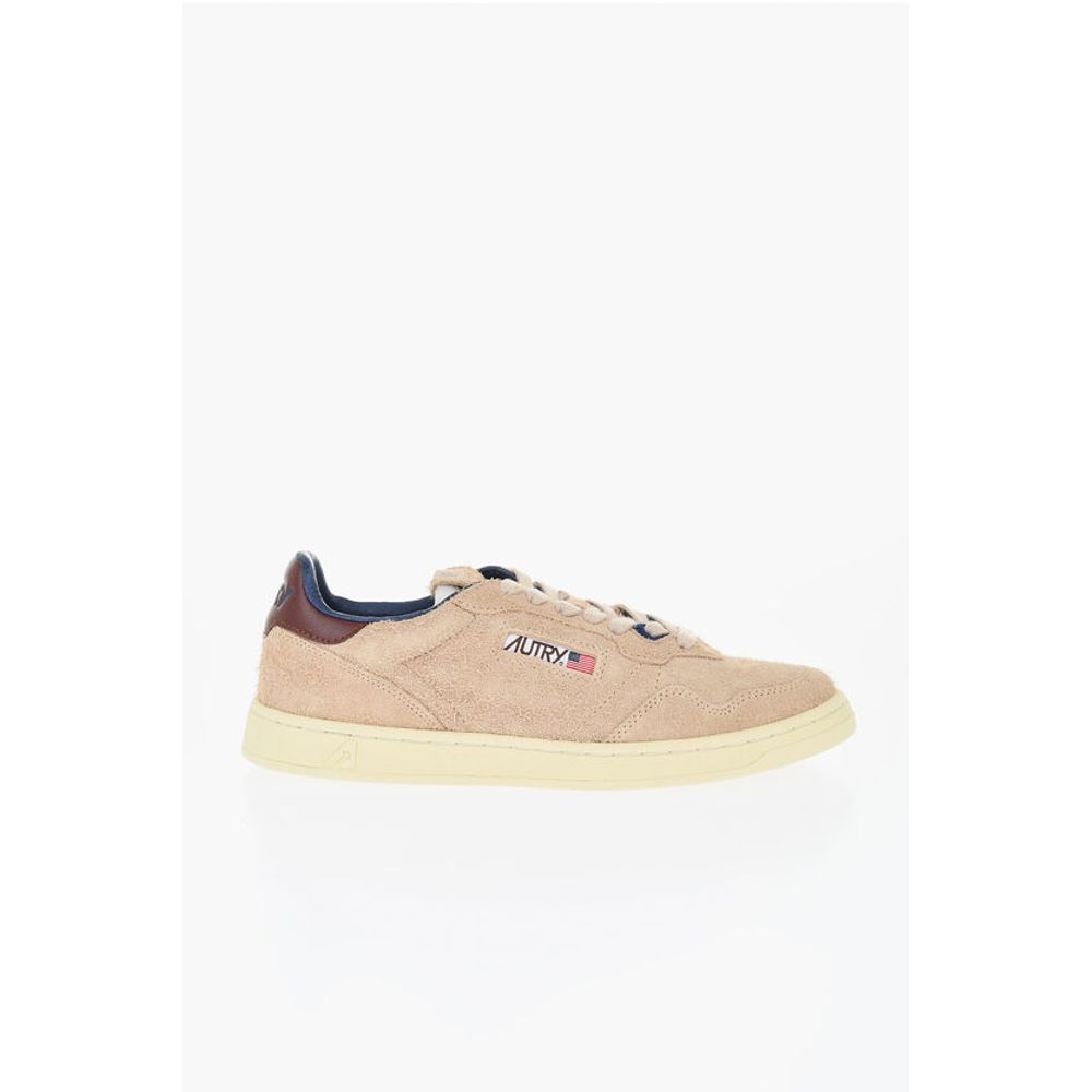 Autry Suede Low-Top Sneakers with Contrast Sole