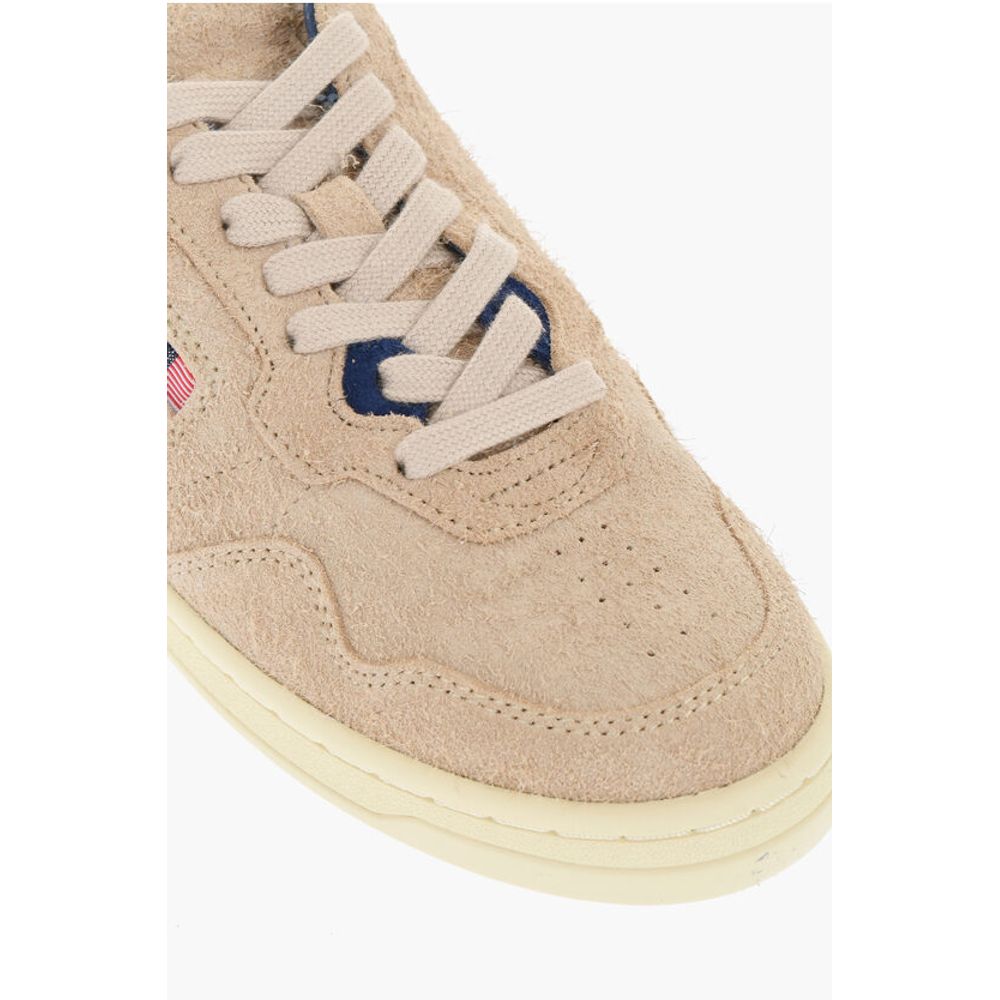 Autry Suede Low-Top Sneakers with Contrast Sole