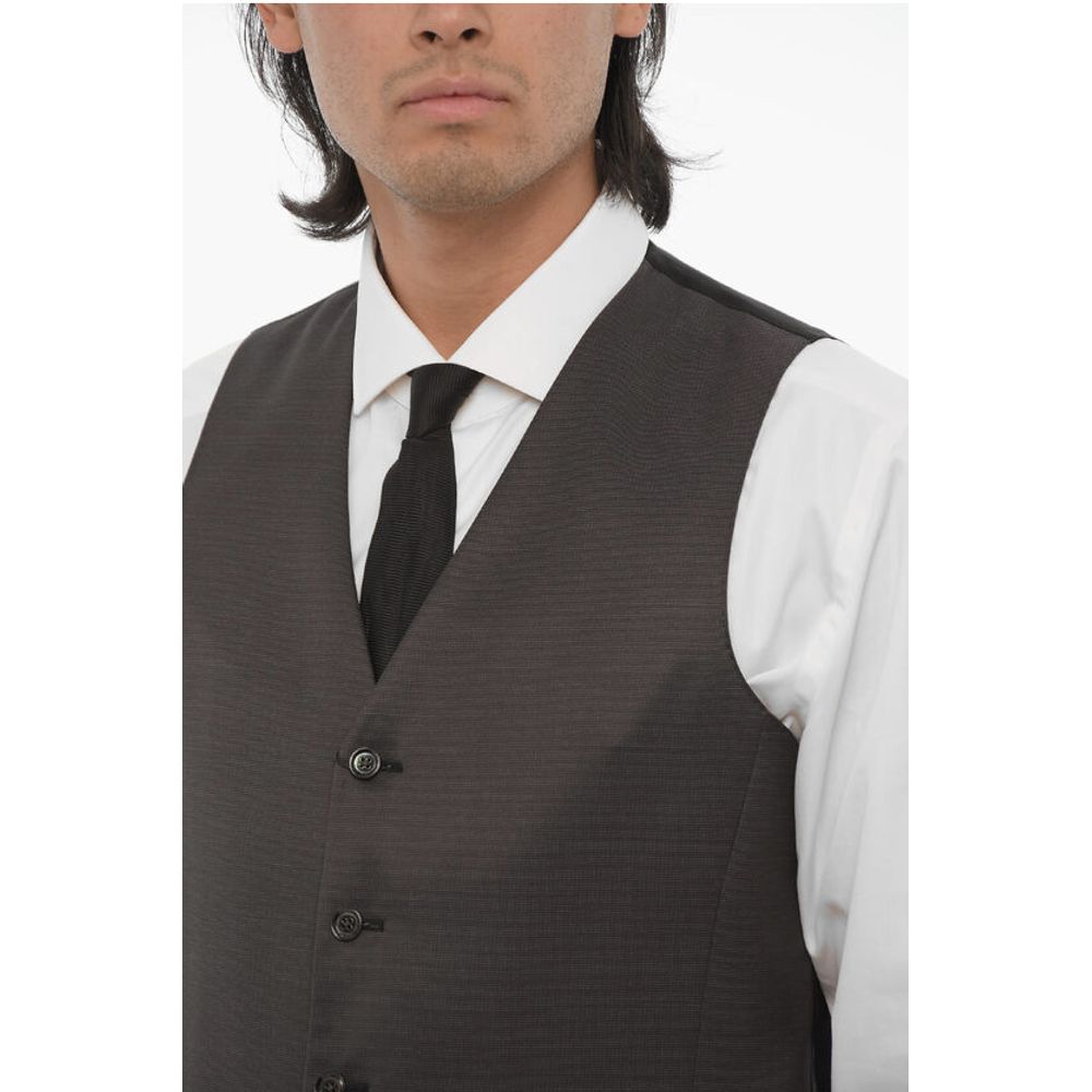 Corneliani CC COLLECTION Wool Blend CERIM.RESET Waistcoat with Jetted P