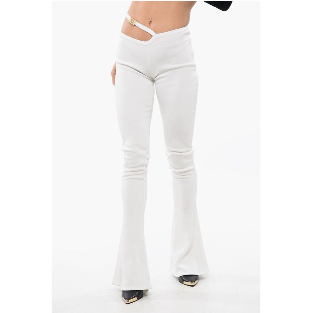 Balmain Flared-Fit Leggings With Cut-Out