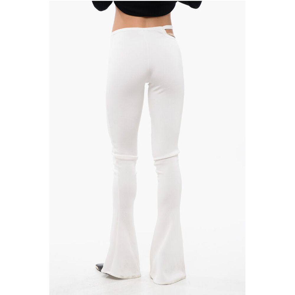 Balmain Flared-Fit Leggings With Cut-Out