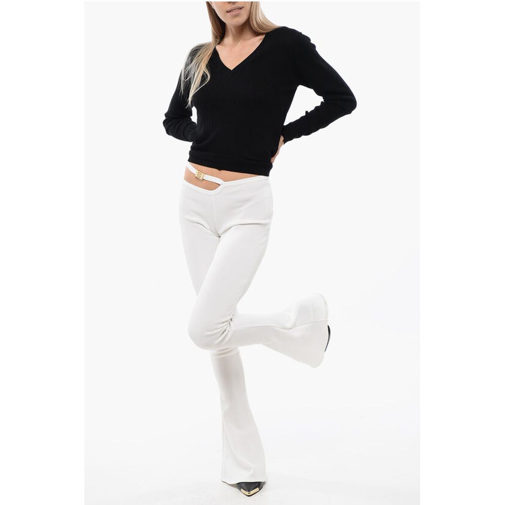 Balmain Flared-Fit Leggings With Cut-Out