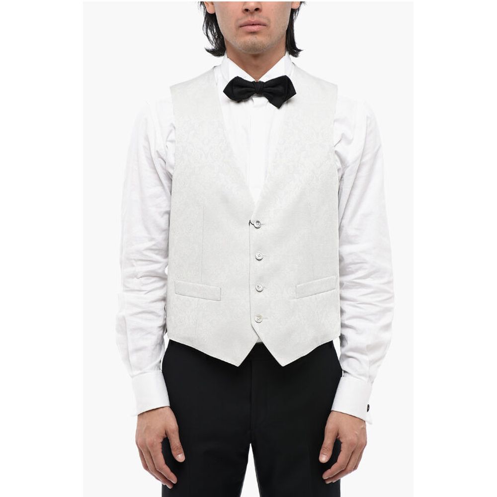 Corneliani CC COLLECTION Anthemion-Print REFINED CERMO Waistcoat with 4