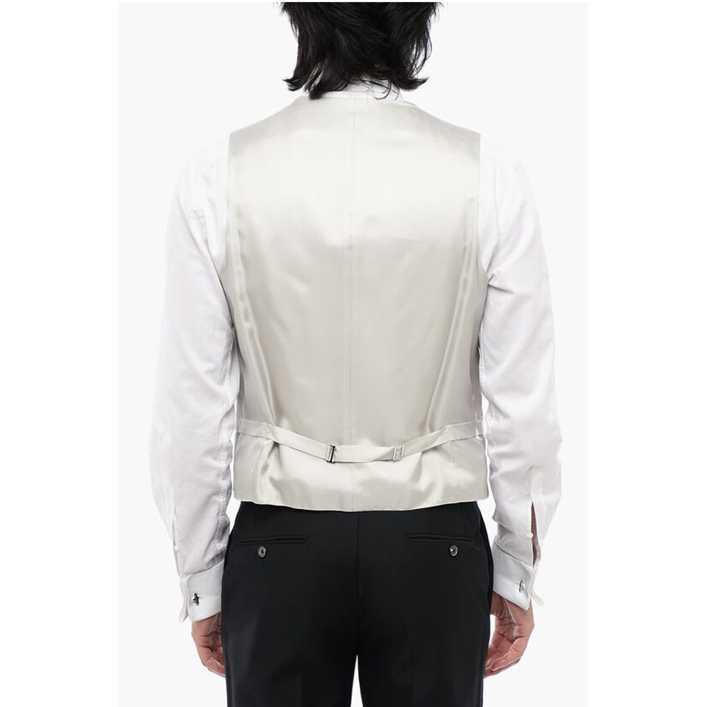 Corneliani CC COLLECTION Anthemion-Print REFINED CERMO Waistcoat with 4