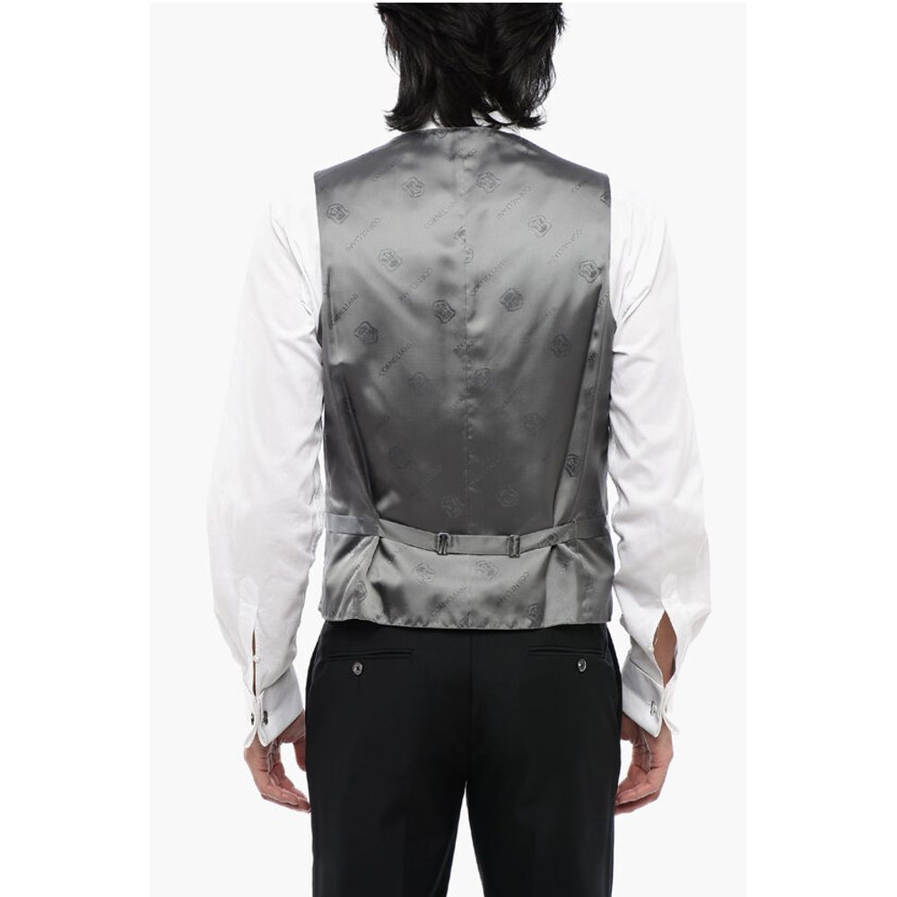 Corneliani Plant Motif Silk ACADEMY CERIMO Waistcoat