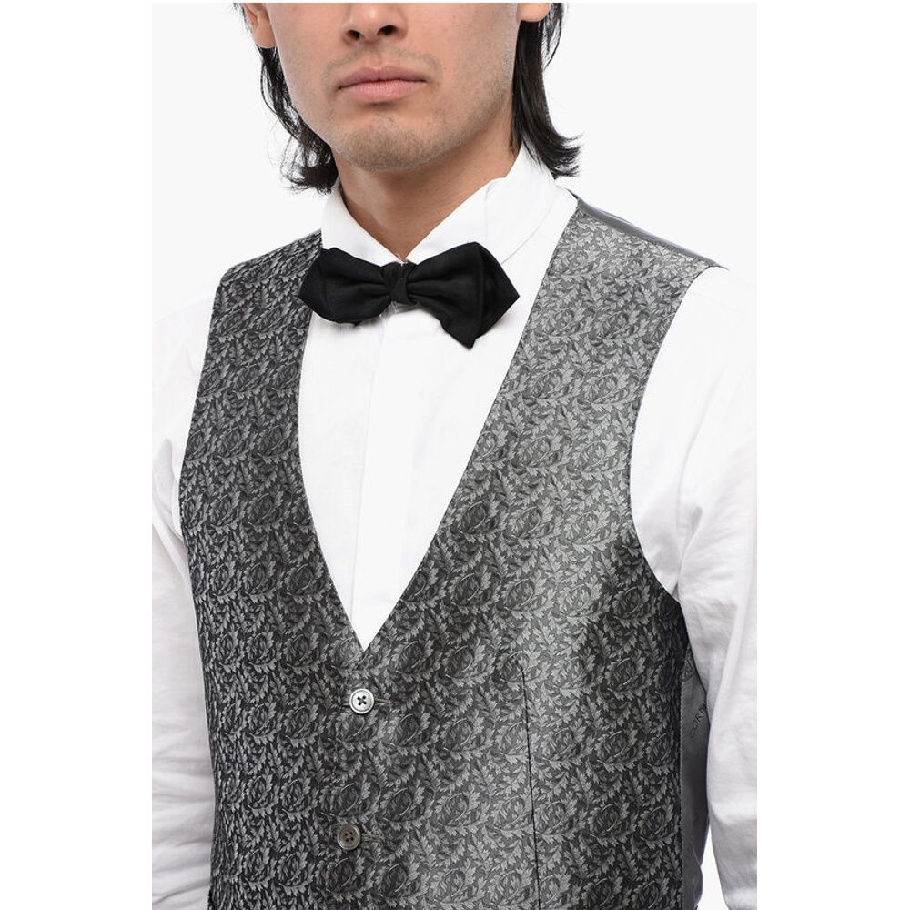 Corneliani Plant Motif Silk ACADEMY CERIMO Waistcoat