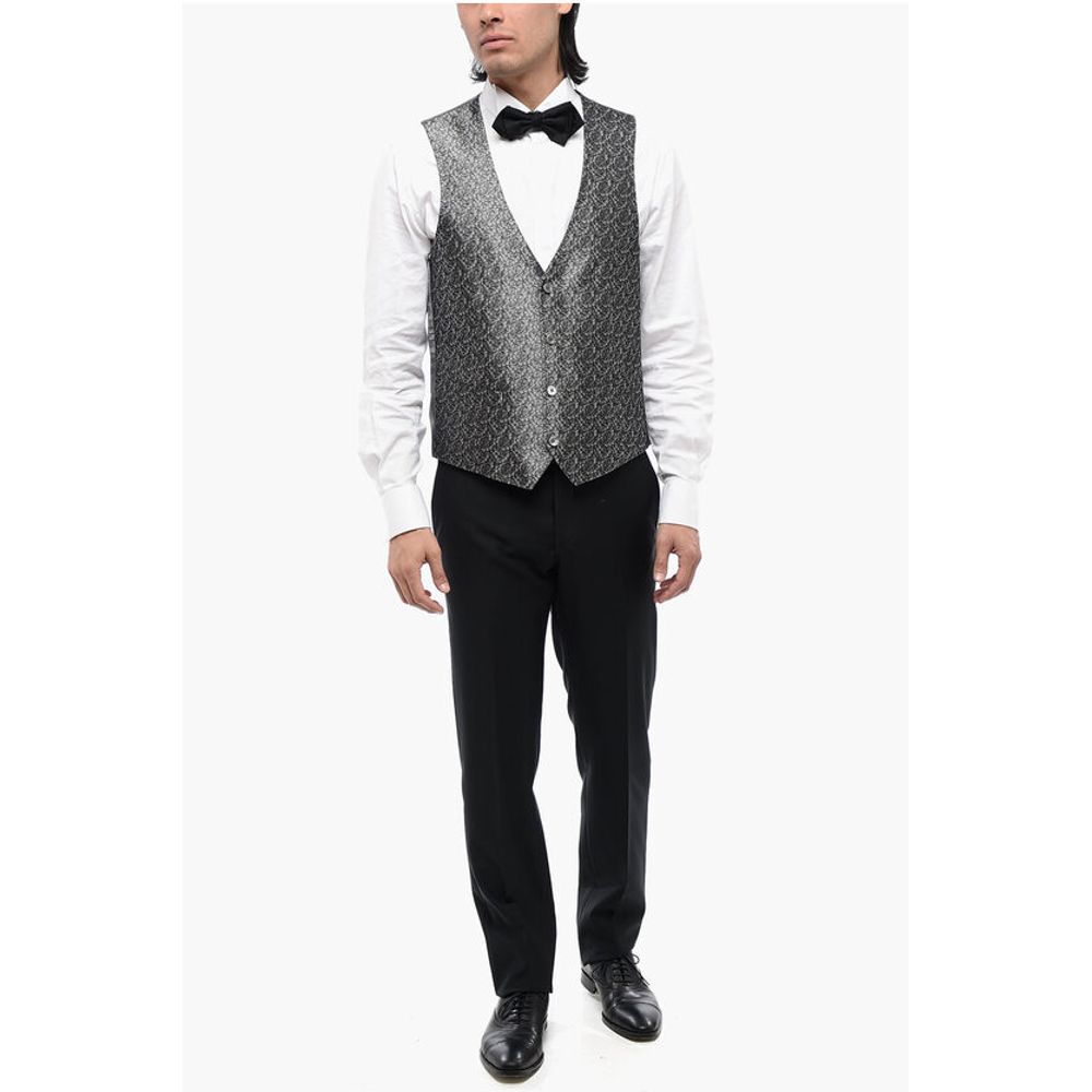 Corneliani Plant Motif Silk ACADEMY CERIMO Waistcoat