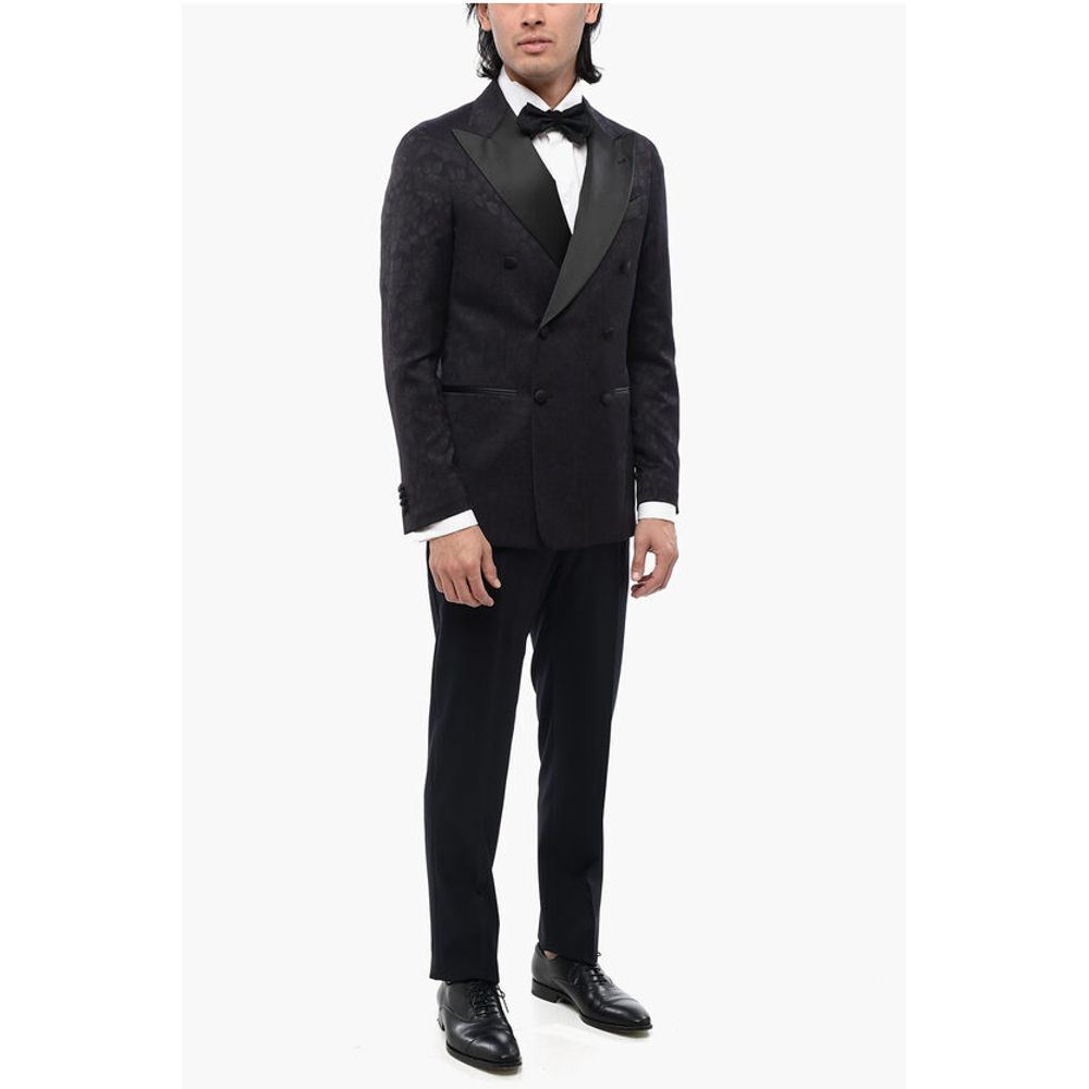 Corneliani CC COLLECTION Double-breasted CERIMONIA REWARD Jacquard Blaz