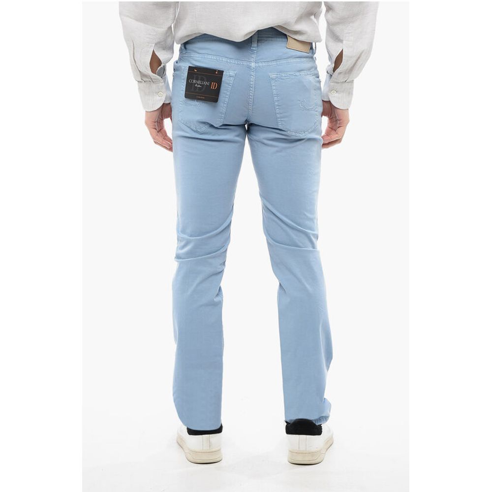 Corneliani ID LUXURY DENIM Ton-sur-ton Embroidered Denims