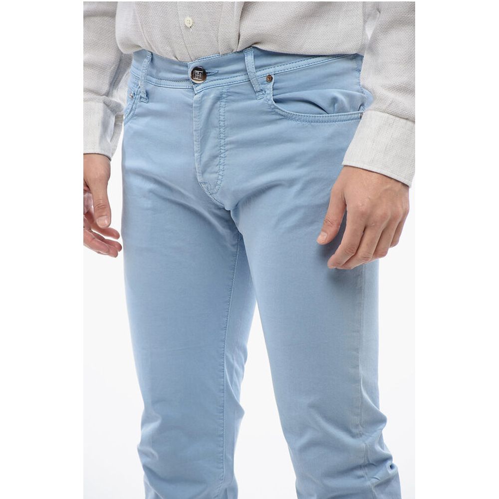 Corneliani ID LUXURY DENIM Ton-sur-ton Embroidered Denims