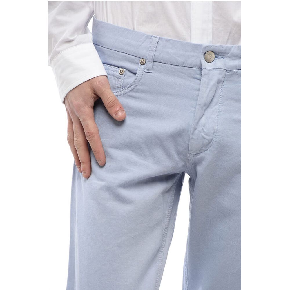 Corneliani ID Linen and Cotton-blended Pants