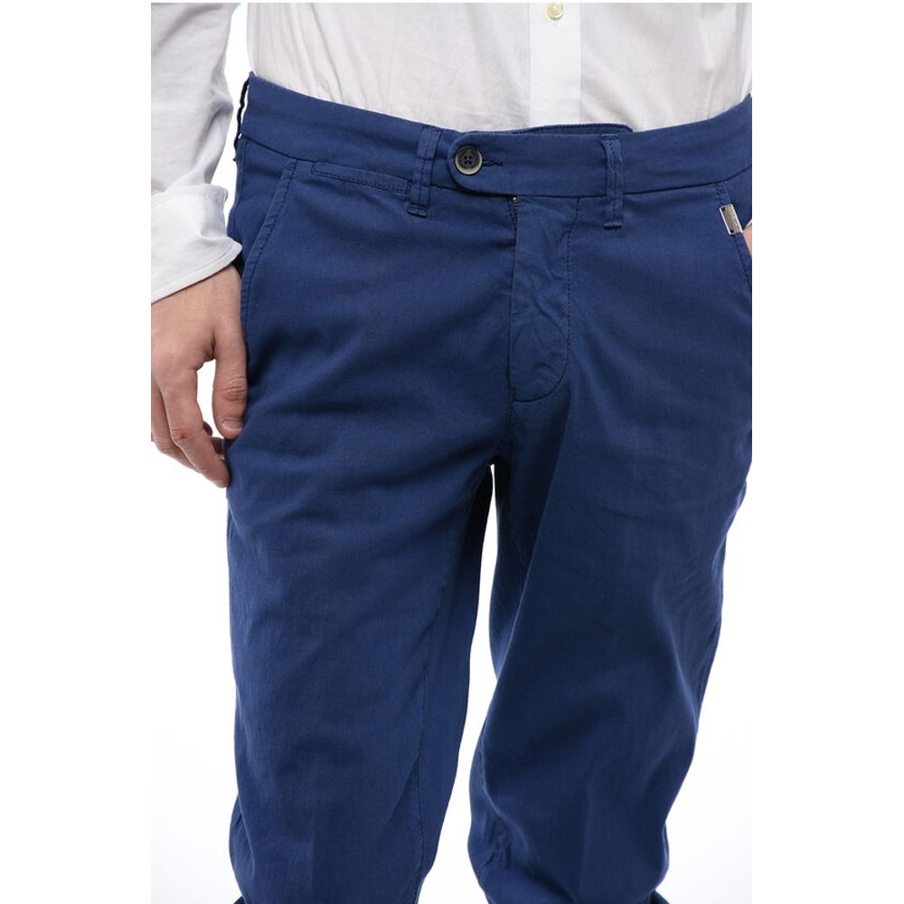 Corneliani ID Linen and Cotton-blended Pants