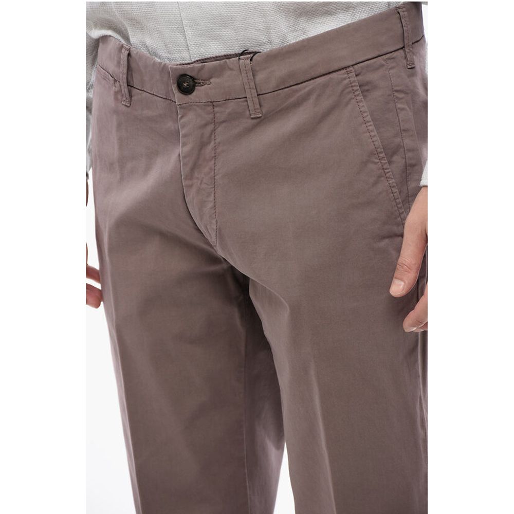 Corneliani Cotton Washed-Effect Chinos Pants