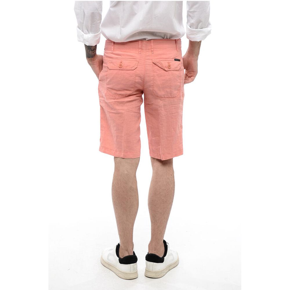 Corneliani Linen Shorts with Drawstring
