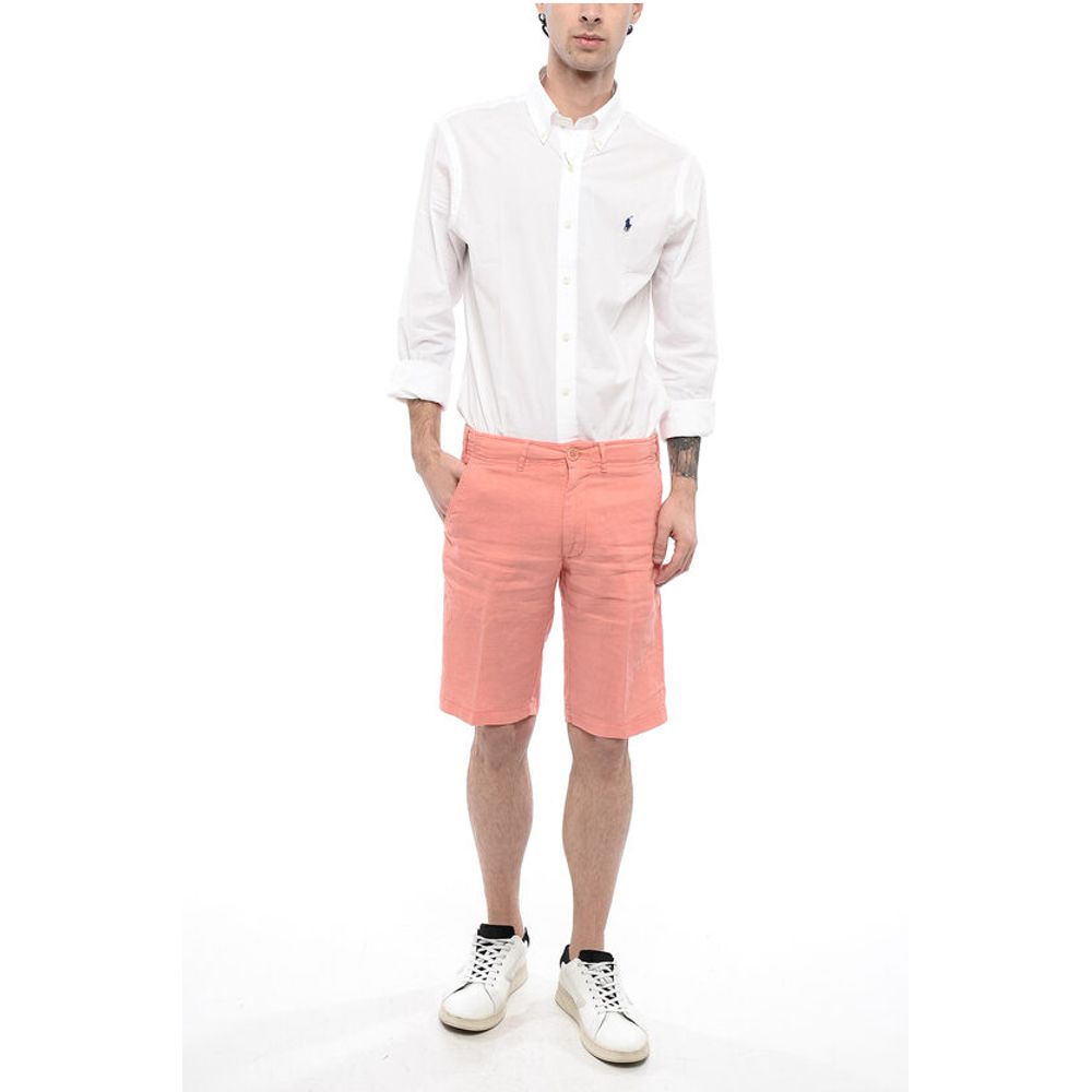 Corneliani Linen Shorts with Drawstring