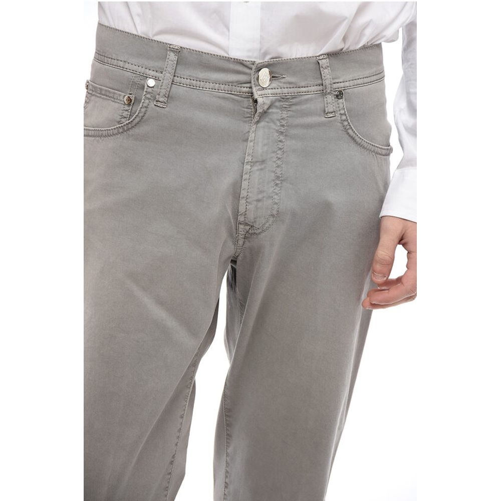 Corneliani Cotton Washed- Effect Pants