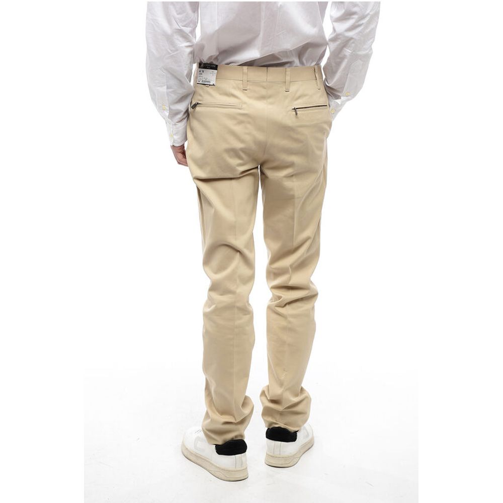 Corneliani Slim Fit Chino Pants With Zip Pockets