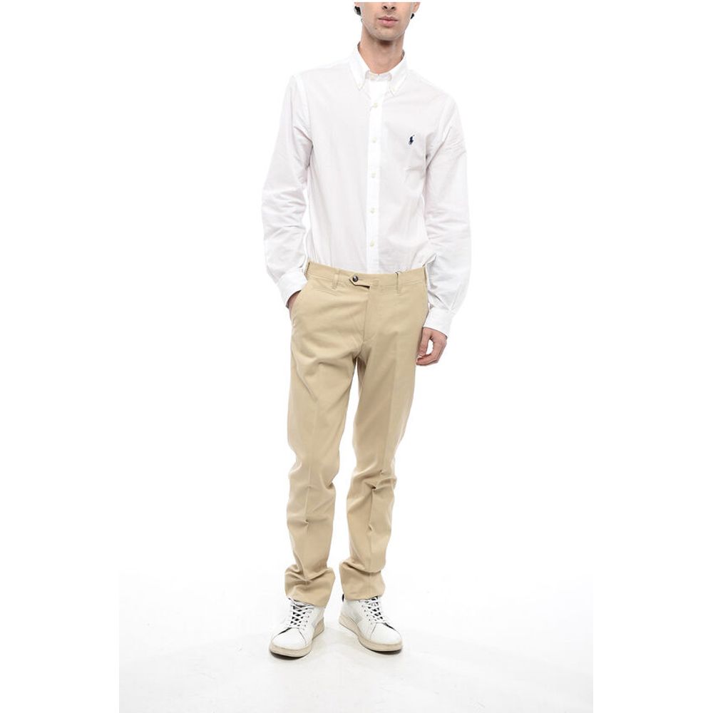 Corneliani Slim Fit Chino Pants With Zip Pockets