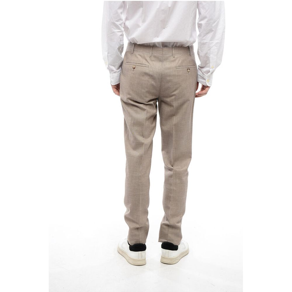 Corneliani CC COLLECTION 4-Pocketed RESET Silk Blend Pants