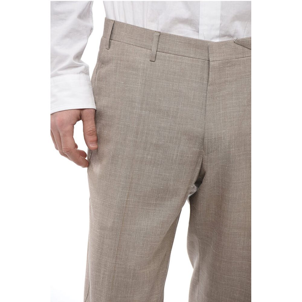 Corneliani CC COLLECTION 4-Pocketed RESET Silk Blend Pants