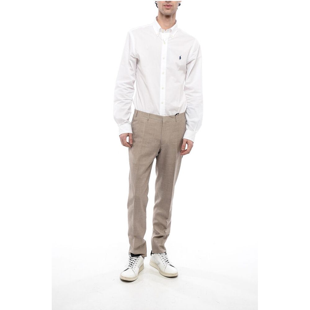 Corneliani CC COLLECTION 4-Pocketed RESET Silk Blend Pants
