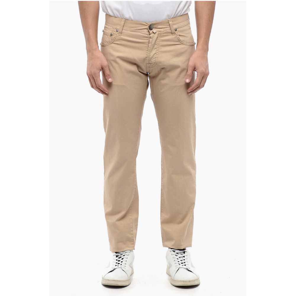 Corneliani ID 5-Pocketed Stretch Cotton Pants with Belt Loops