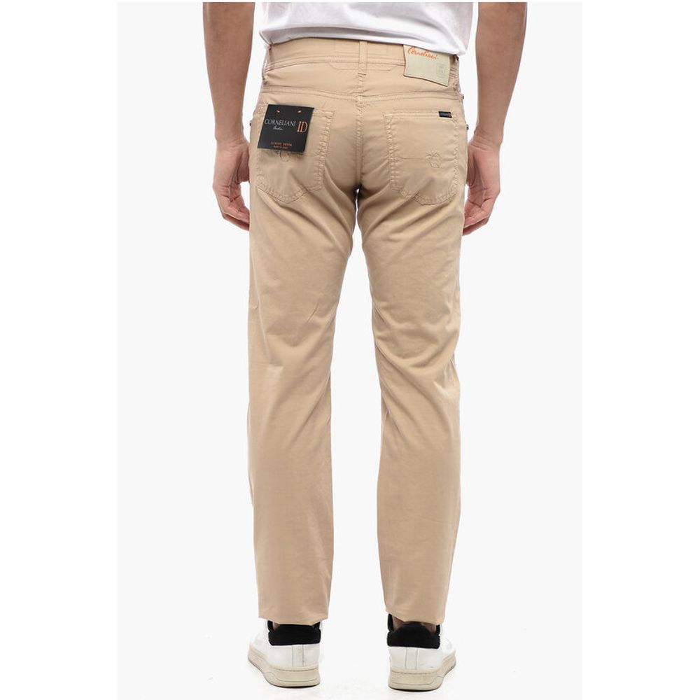 Corneliani ID 5-Pocketed Stretch Cotton Pants with Belt Loops