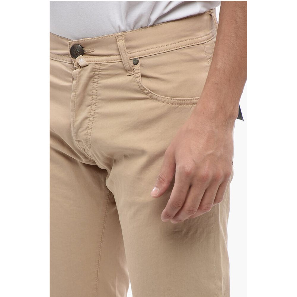 Corneliani ID 5-Pocketed Stretch Cotton Pants with Belt Loops