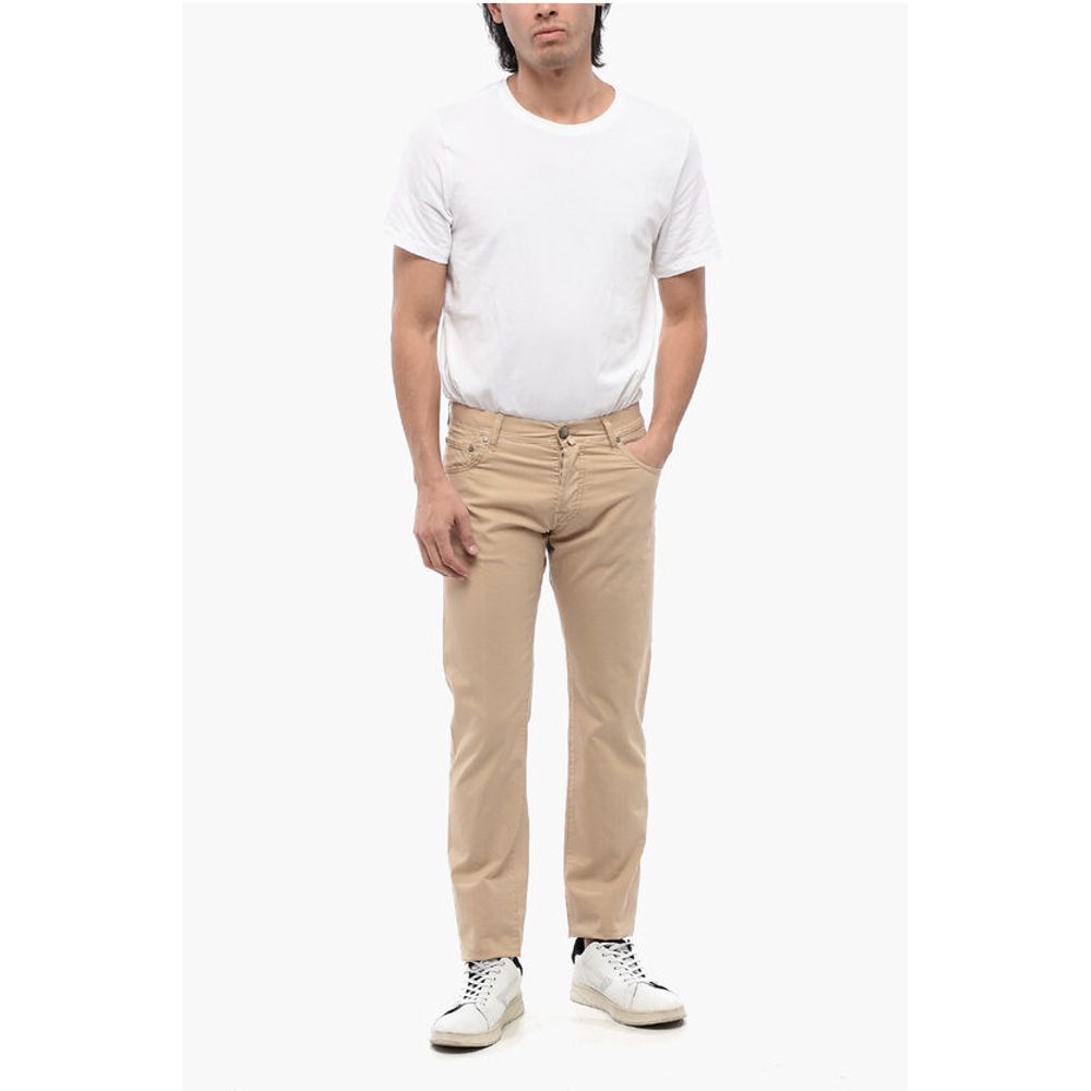 Corneliani ID 5-Pocketed Stretch Cotton Pants with Belt Loops