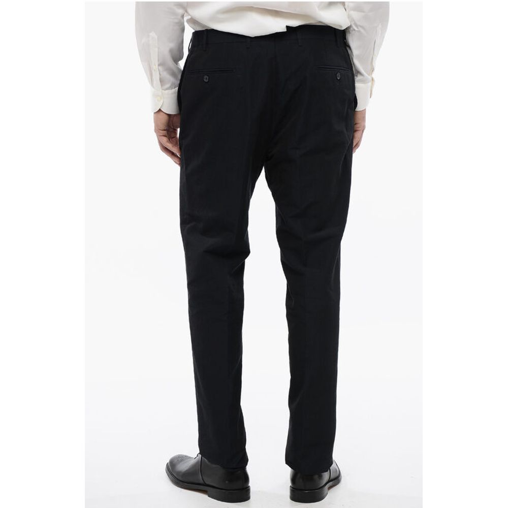 Corneliani CC COLLECTION Cotton and Linen RIGHT 4-Pocketed Pants