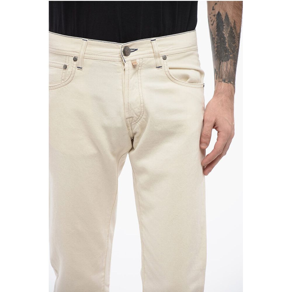 Corneliani ID LUXURY DENIM Ton-sur-ton Embroidered Denims