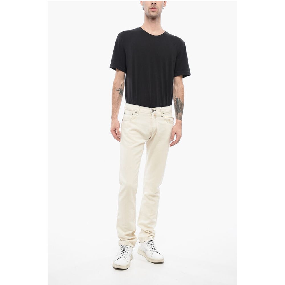 Corneliani ID LUXURY DENIM Ton-sur-ton Embroidered Denims