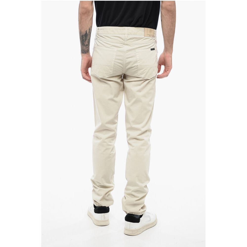 Corneliani ID Cotton Pants with Suede Patch