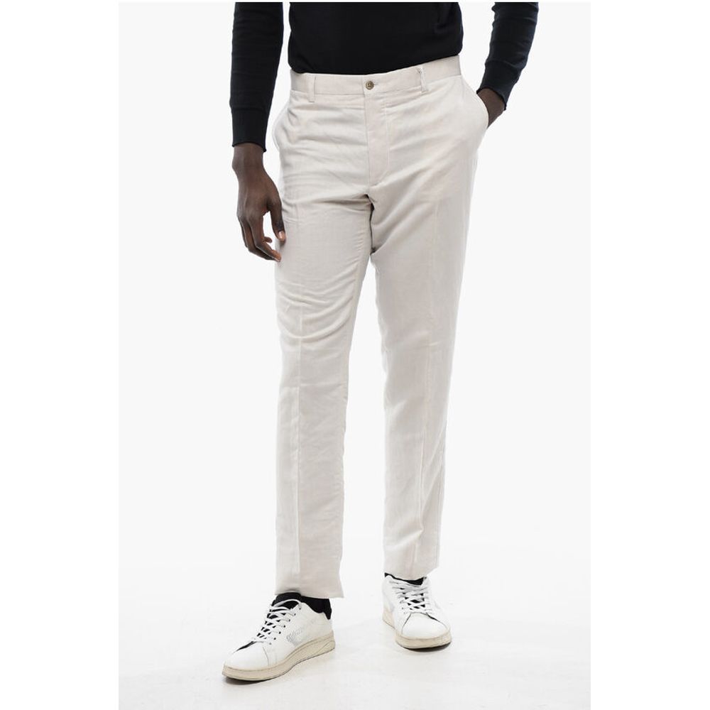 Corneliani ID Linen-blended IDENTITY Chino Pants