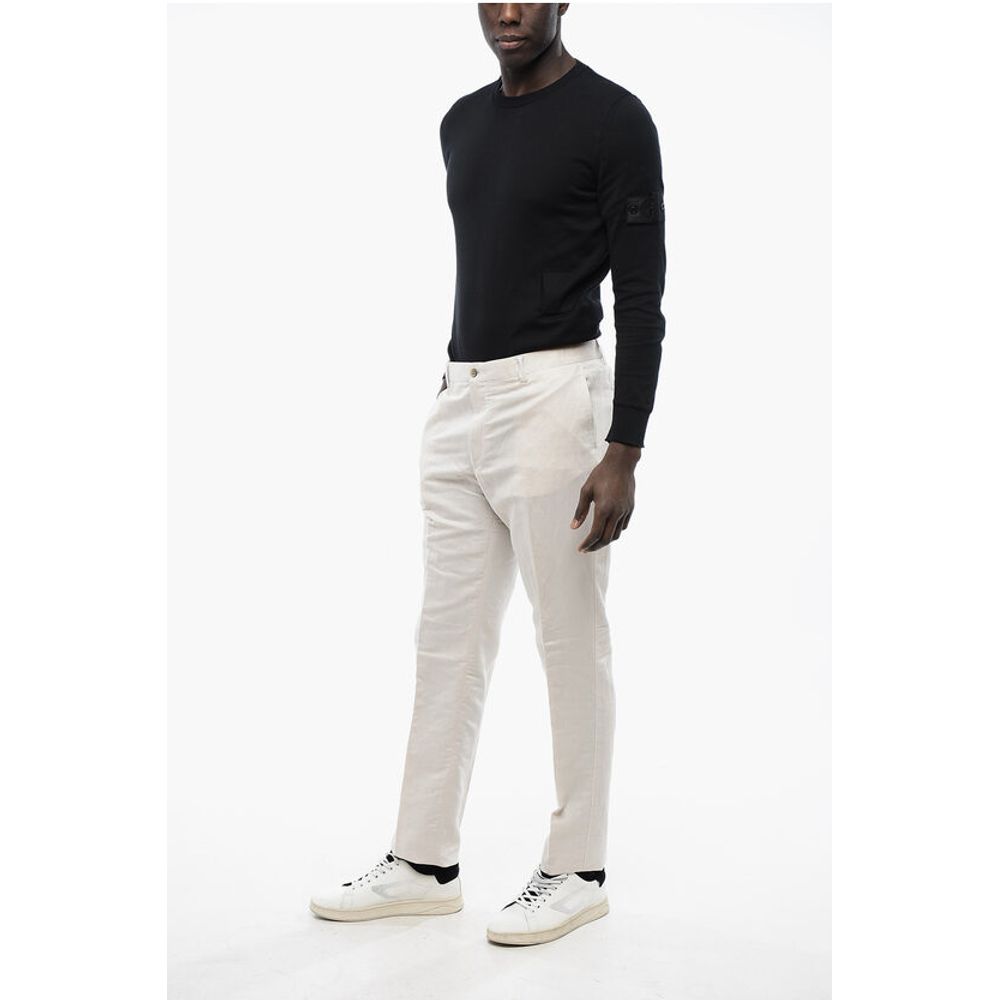 Corneliani ID Linen-blended IDENTITY Chino Pants