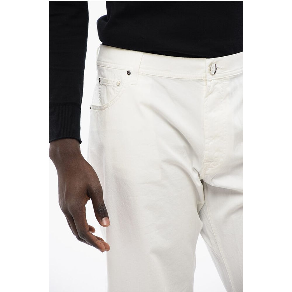 Corneliani ID LUXURY DENIM Ton-sur-ton Embroidered Denims