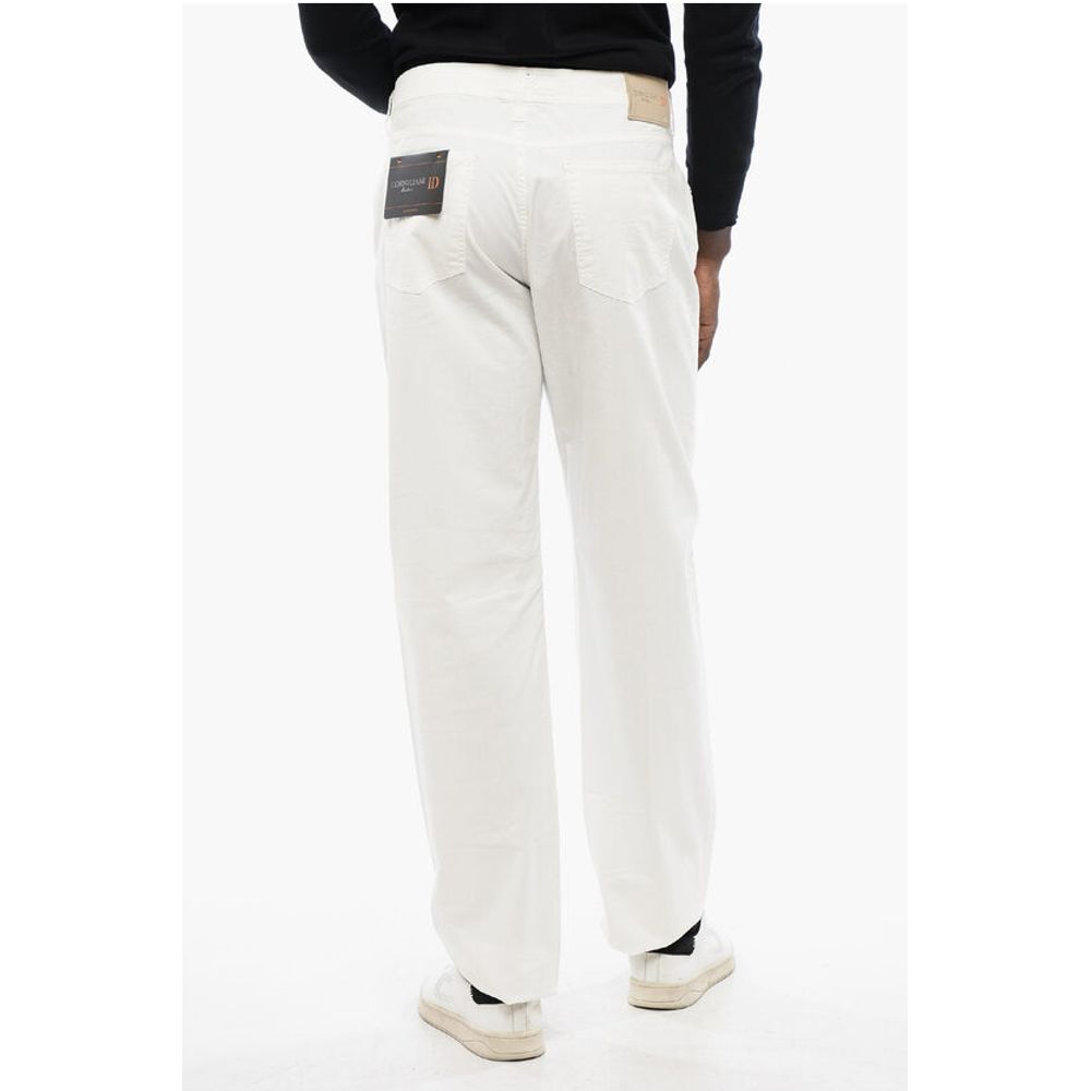 Corneliani ID LUXURY DENIM Ton-sur-ton Embroidered Denims