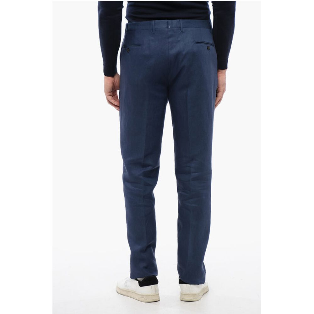Corneliani 4-Pocketed ACADEMY Pure Linen Pants
