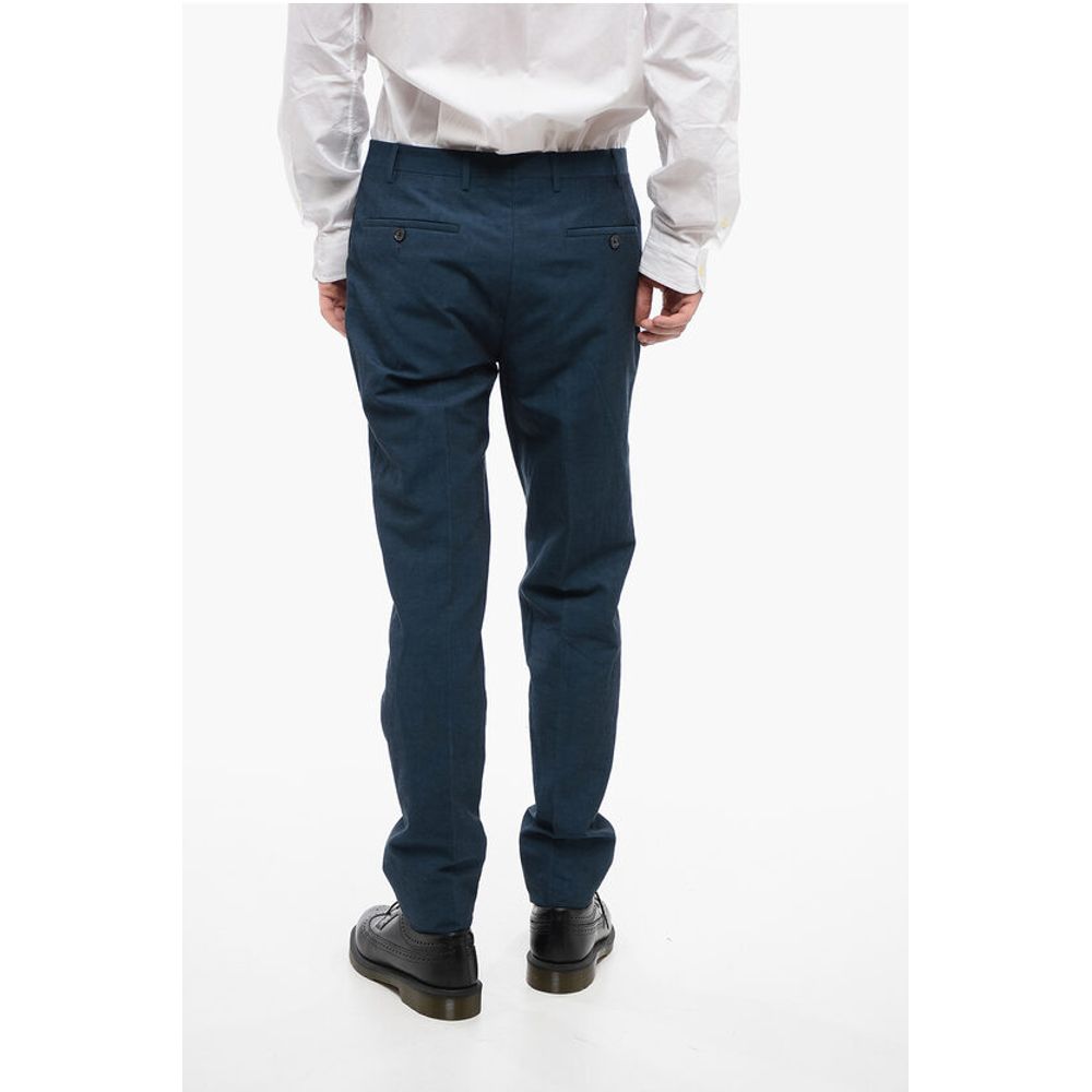 Corneliani CC COLLECTION Cotton and Linen Blend RESET Pants