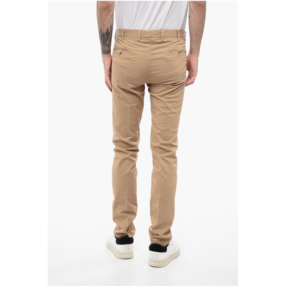 Corneliani ID Stretch Cotton Chinos Pants with Belt Loops