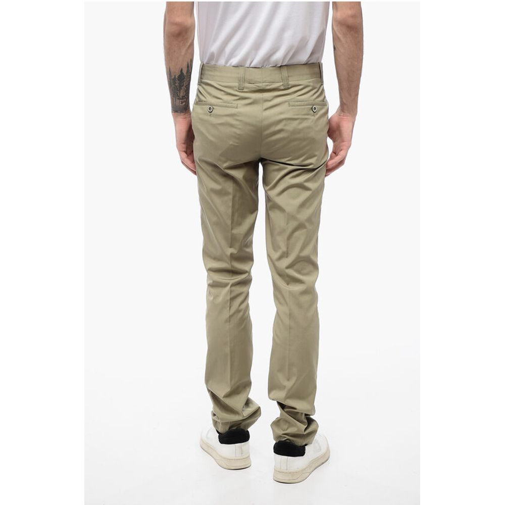 Corneliani ID Pure Linen Chinos Pants with Belt Loops
